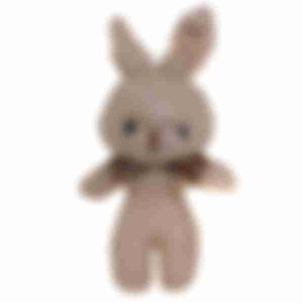 Мягкая игрушка брелок, Зайка, розовый, 10см