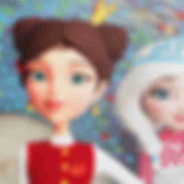 Алмазная мозаика Царевны, 20х20см