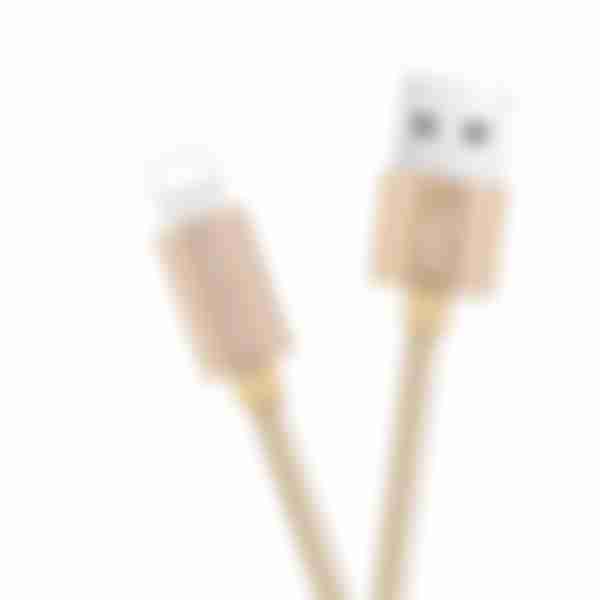 Дата-кабель для быстрого заряда More Choice К11i, Rapid для Apple 8-pin, длина: 1м, цвет: золотой