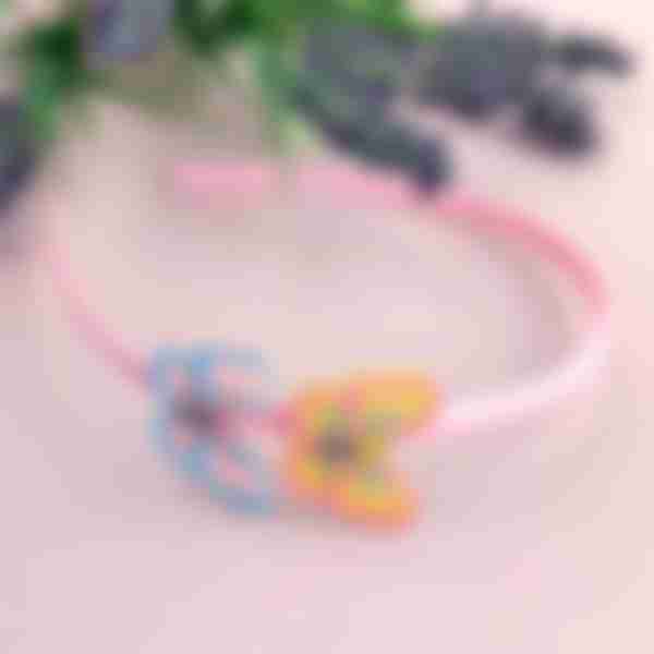 Ободок для волос Lilit Бабочки, в ассортименте, 12х13 см