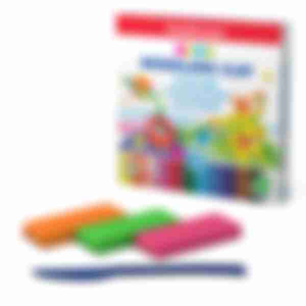 Пластилин классич. 12цв. ErichKrause Monsters Neon со стеком 180г 50556