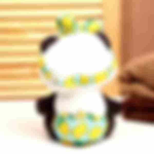 Игрушка мягконабивная Малыш панда, с соской, 20х15см