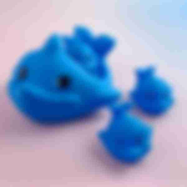 Набор игрушек для ванны Jile Toys Дельфинчики, 4 шт