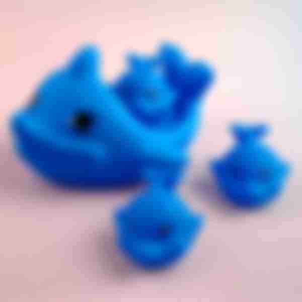 Набор игрушек для ванны Jile Toys Дельфинчики, 4 шт