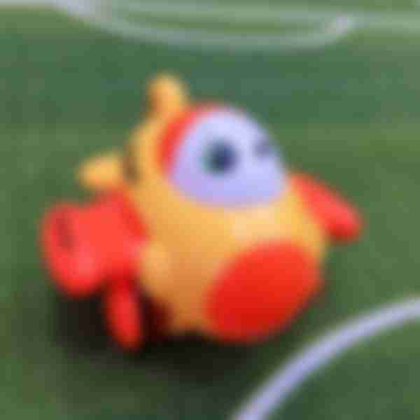 Игрушка заводная Jile Toys Самолетик, светящийся, 10х7см