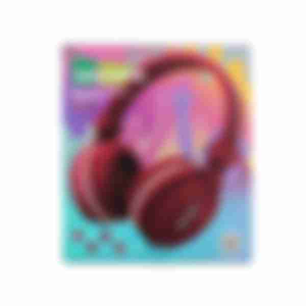 Bluetooth-наушники накладные More choice HW15, бордовый, 21х18см