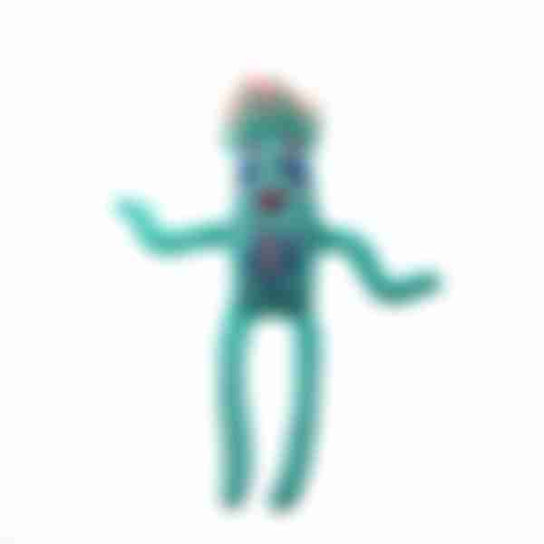 Мягкая игрушка Nobody Sausage, Танцующая сосиска, голубой, фуксия, 45см