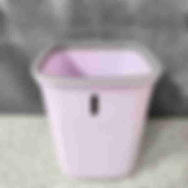 Ведро для мусора Sanitary, без крышки, 10л, 23х24х27.5см, цвет: purple