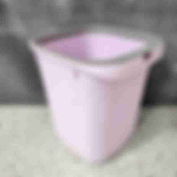 Ведро для мусора Sanitary, без крышки, 10л, 23х24х27.5см, цвет: purple