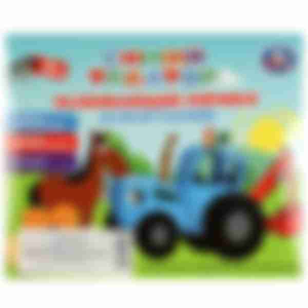 Игрушка для ванны Набор мячики СИНИЙ ТРАКТОР 4 шт. в коробке STR-79176