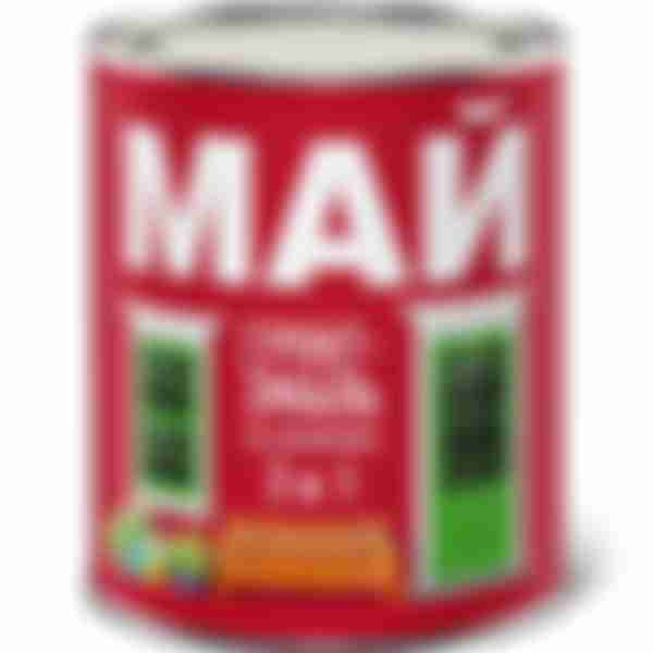 Грунт-эмаль на ржавчину Май 3 в 1, 0.8кг, цвет: черный