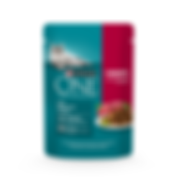 Влажный корм для взрослых кошек Purina One, с говядиной и морковью, 75г
