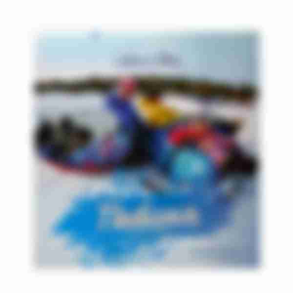 Санки-Ватрушка Saimaa Вихрь, цвет: голубо-красный, 80см