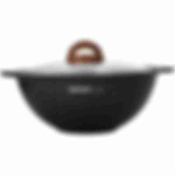 Казан для плова Kukmara Granit ultra original, со стеклянной крышкой, антипригарное покрытие, 3.5 л