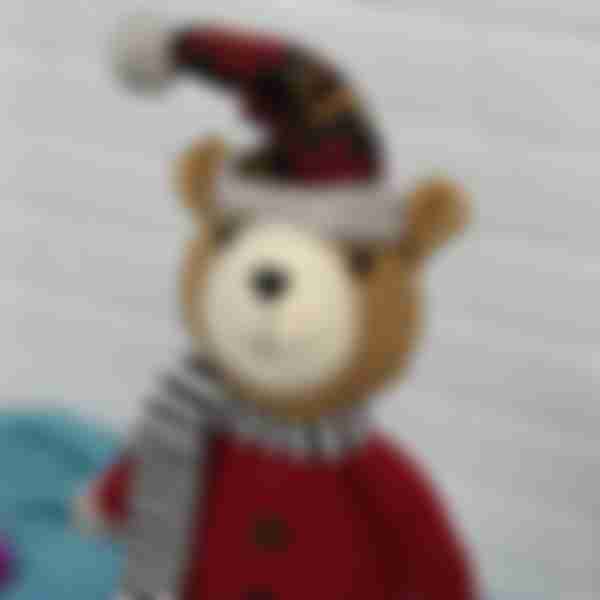 Фигурка новогодняя Медведь, цвет: коричневый, размер: 17.5х9.5х63.5 см