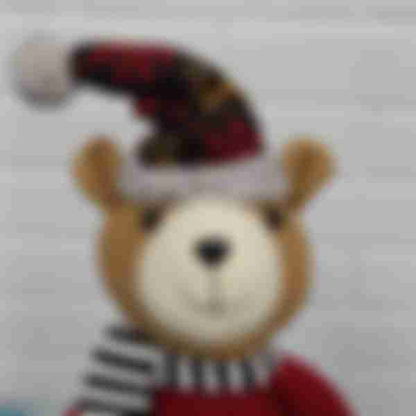 Фигурка новогодняя Медведь, цвет: коричневый, размер: 17.5х9.5х63.5 см