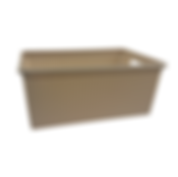 Корзинка с крышкой Wenge 40x27x18см бежевый, 15л