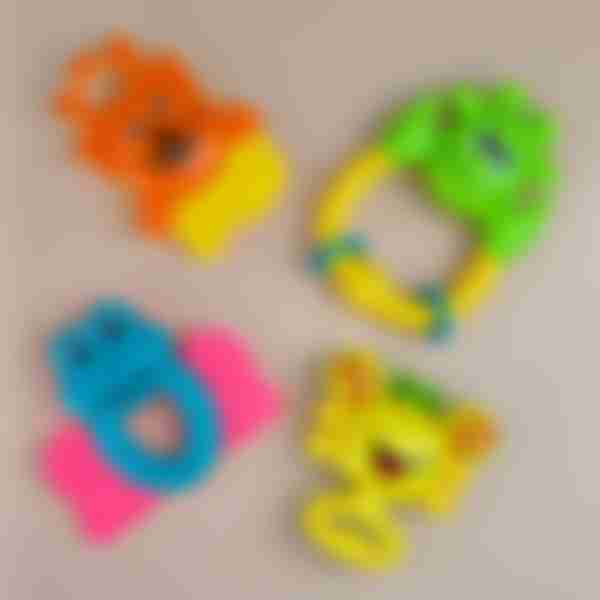 Набор погремушек Jile Toys Bell series, пластик, 4 шт