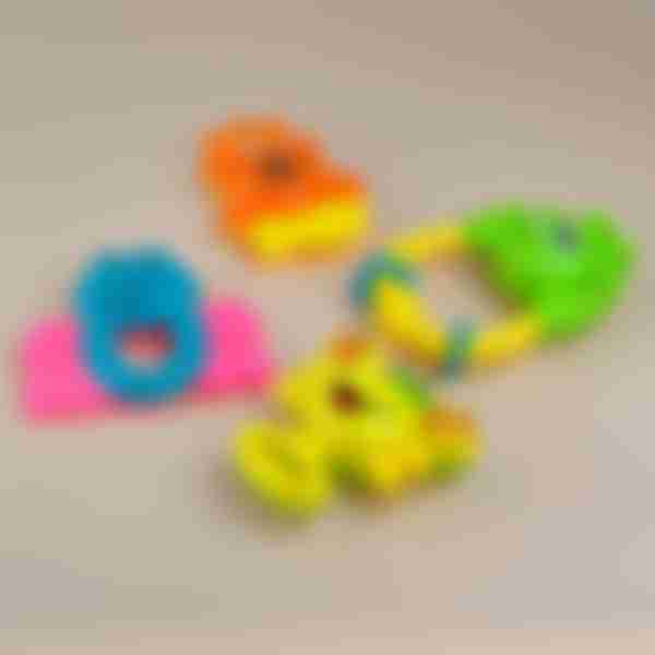 Набор погремушек Jile Toys Bell series, пластик, 4 шт