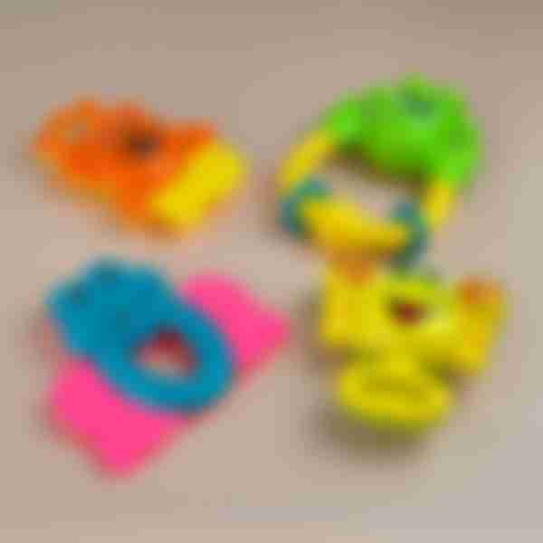 Набор погремушек Jile Toys Bell series, пластик, 4 шт