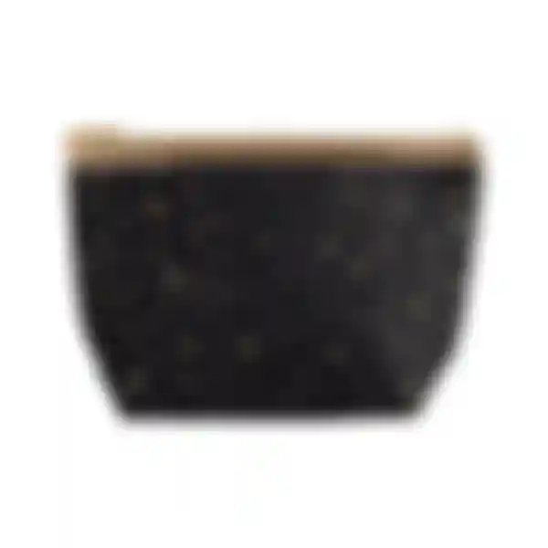 Косметичка Beautella Podium, без ручки, цвет: черно-золотой, 22х14х7см