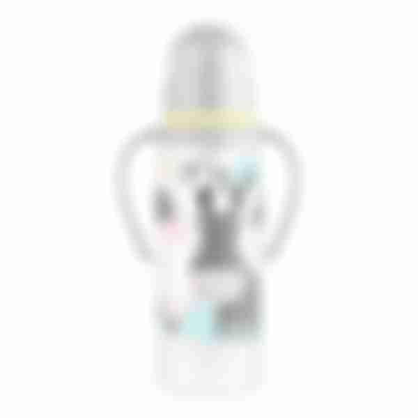 Бутылочка для кормления Just Lubby, с силиконовой соской и ручкой, 250мл