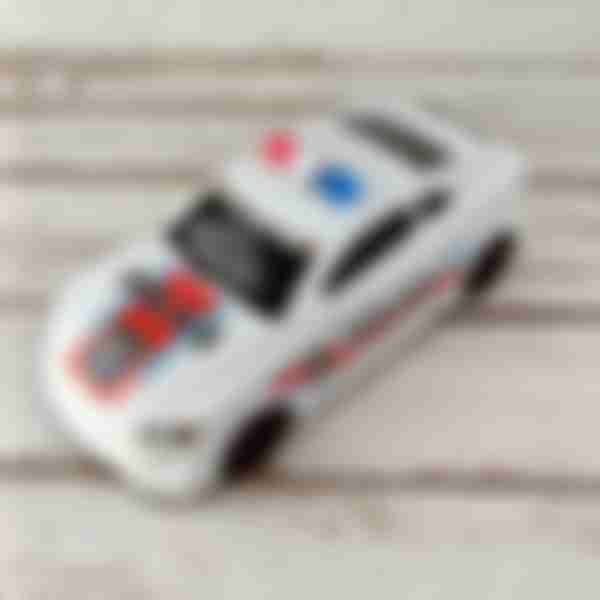 Машинка Jile Toys Полиция, пластик, размер: 29 см, цвет: белый