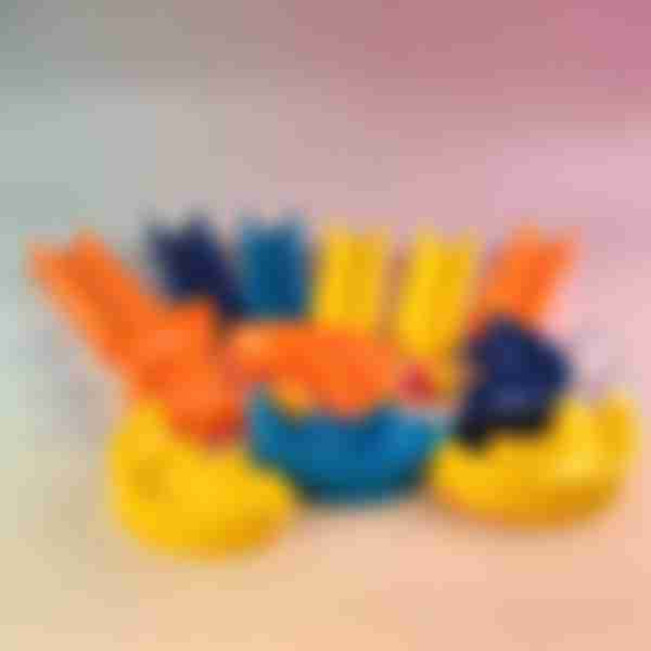 Игрушка для ванны Jile Toys Веселая горка, 12 элементов