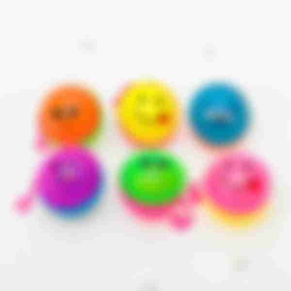 Мяч световой Jile Toys Эмоции, с пищалкой, 5 см