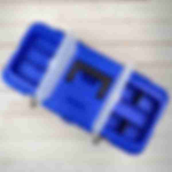Ящик для инструментов Blocker Expert 22, с металлическими замками, размер: 557х284х236 мм, цвет: черно-синий