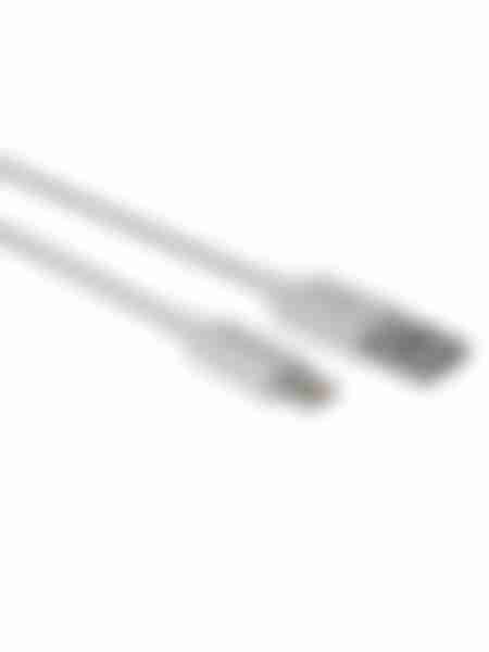 Сетевое зарядное устройство More Choice NC69i, с кабелем Lighting 8-pin, 2USB, быстрая зарядка, цвет: белый