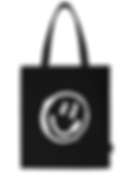 Сумка-шоппер Brauberg Smiley, цвет: черный, 40х35см