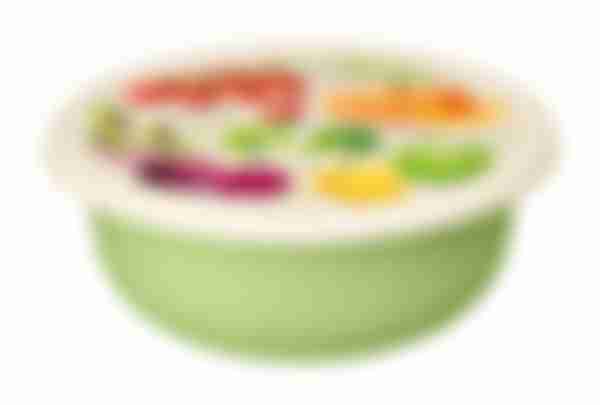 Миска ПТ Greenery декор с крышкой салатовый 2,1л Арт.221140920/04