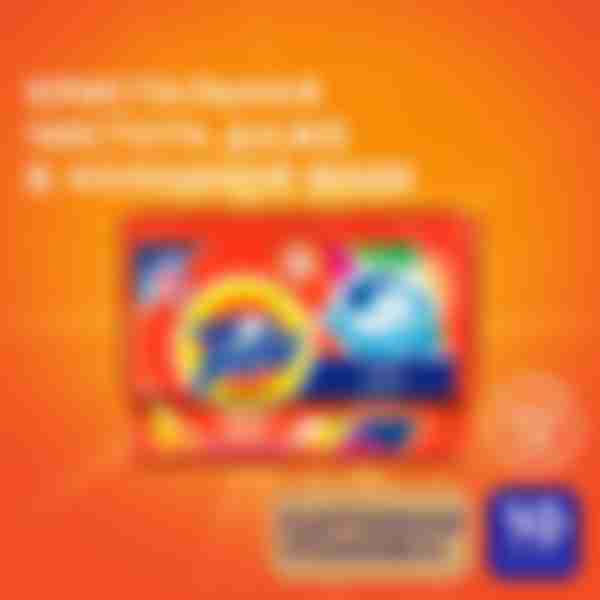 Капсулы для стирки Tide Color Все в 1 Pods Чистота и свежесть, 10шт по 16.8г