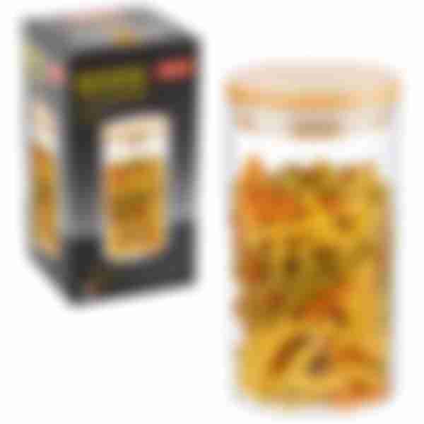 Банка для сыпучих продуктов с крышкой Mallony Bambu, 1л