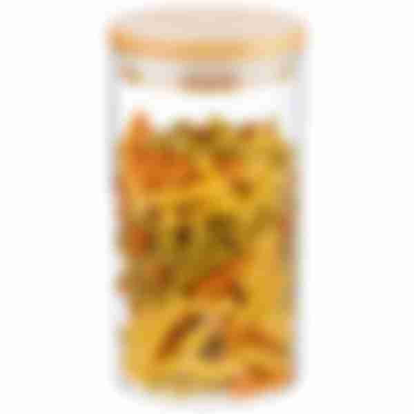 Банка для сыпучих продуктов с крышкой Mallony Bambu, 1л