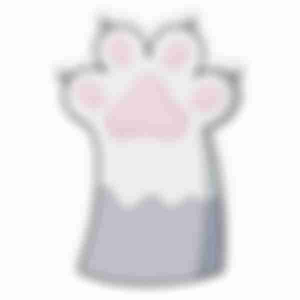 Блок для записей самоклеящийся Meshu Paws, фигурный, 40 л, размер: 85х60 мм, в ассортименте