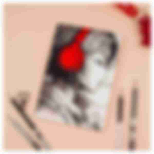 Скетчбук А5 50л на склейке MESHU Girl and music 90г/м2