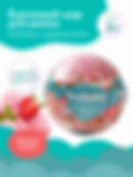 Шар бурлящий для ванны Babiko My balance с игрушкой Клубничное мороженое, возраст: 3+, 130 г