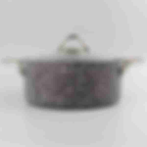 Кастрюля Fresco Granite, антипригарное покрытие, с крышкой, диаметр: 24см, объем: 3.5л