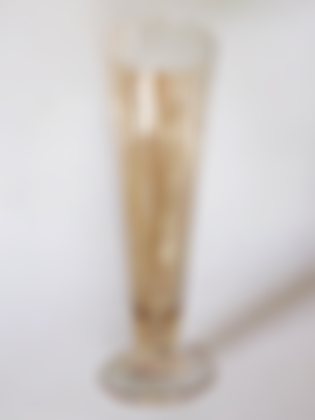 Ваза стеклянная Fresco Fansy, 21x8x8см, медовый