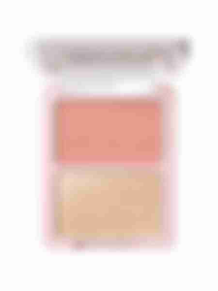 Палетка для лица Divage Blush & Highlighter Duo Face Palette, тон 01: коралловый- золотистый, 8г