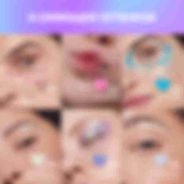 Глиттер для лица Love Generation We love glitter кремовая основа, яркое сияние, тон 01, красно-фиолетовый , 1,8 г