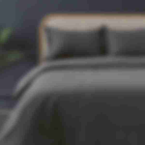Комплект постельного белья Boudoir, 2-спальный, полисатин, наволочка: 70х70см, Stonewash, цвет: асфальт
