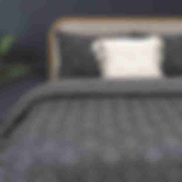 Комплект постельного белья Boudoir, евро, полисатин, наволочка: 50х70см, стриженный жаккард, цвет: асфальт