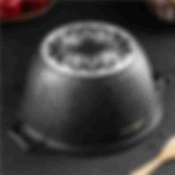 Кастрюля Kukmara Marble Induction, 3л, стеклянная крышка, индукционная, цвет: темный мрамор