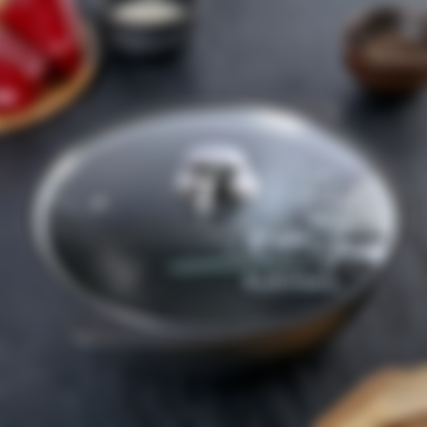 Казан Kukmara Marble Induction, 3.5л, стеклянная крышка, с антипригарным покрытием, цвет: темный мрамор