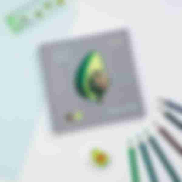 Скетчпад 60л MESHU Avocadreams120 г/м² 150*150мм на гребне