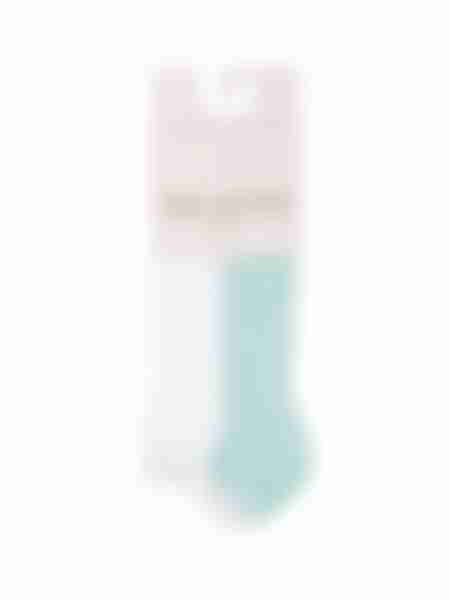 Носки женские Incanto Bianco-Aqua, укороченные, 36-38, 1 пара, белый и бирюзовый