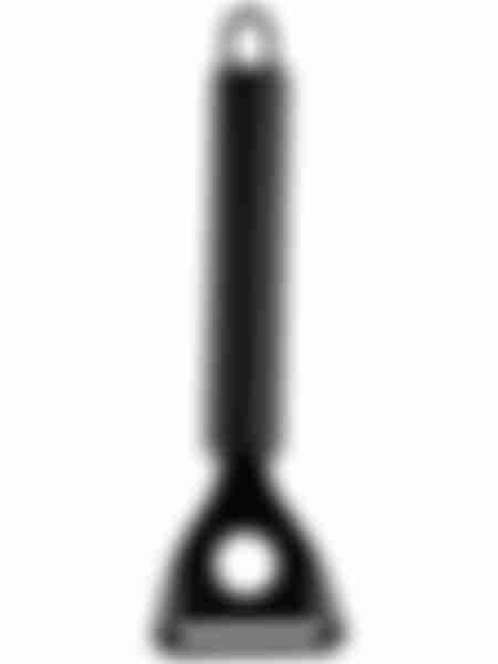 Картофелечистка Mallony Classico Nero, нержавеющая сталь, черная, 17.5х6 см